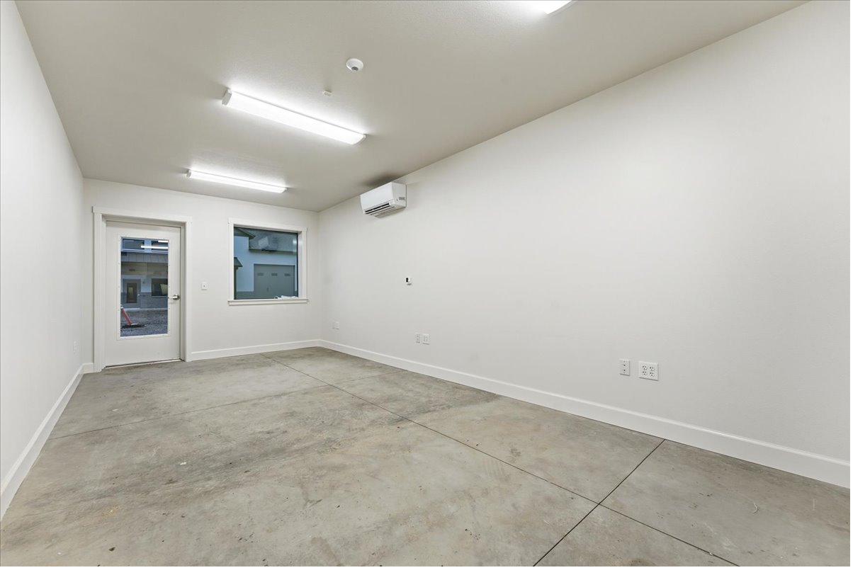Bright office space with window view